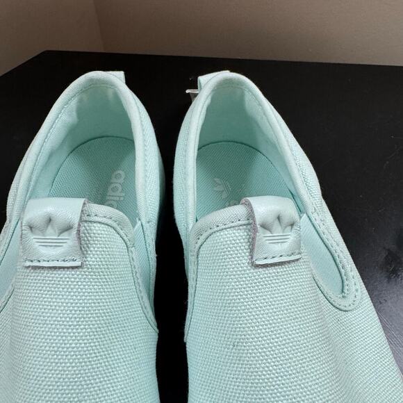 NWT Adidas Nizza Slip-on Cap Toe Canvas‎ Sneaker Aqua Blue Women’s 7.5 US - Picture 6 of 11